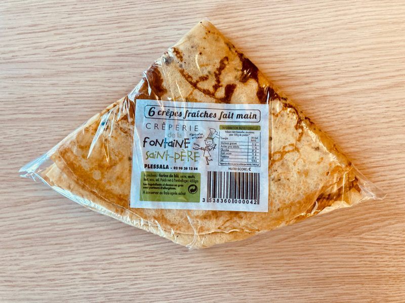 6 crêpes de froment "fontaine st père" - uniquement le vendredi et le samedi